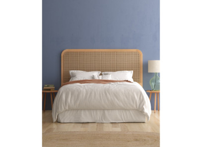 Cabecero de fresno y ratán natural Rias de Bogal en Muebles Intermobel, Valencia
