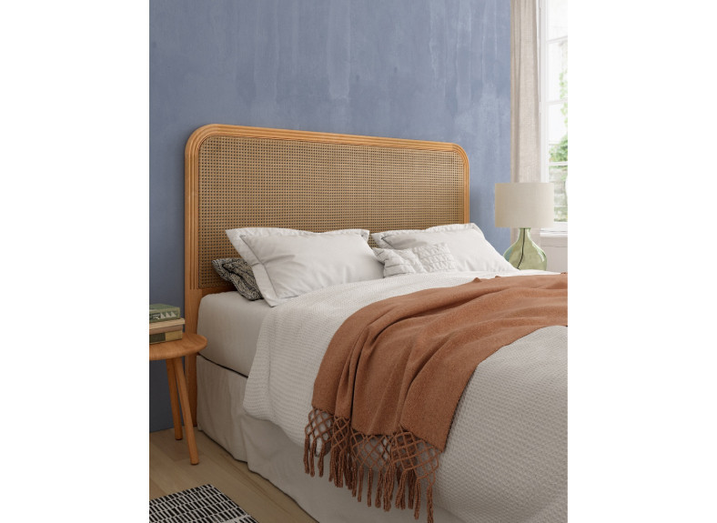 Cabecero de fresno y ratán natural Rias de Bogal en Muebles Intermobel, Valencia