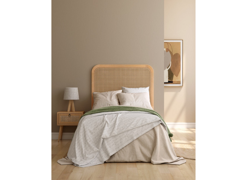 Cabecero de fresno y ratán natural Rias de Bogal en Muebles Intermobel, Valencia