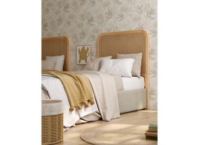 Cabecero de fresno y ratán natural Rias de Bogal en Muebles Intermobel, Valencia