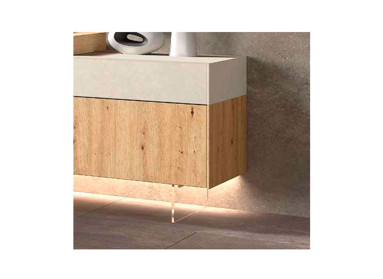 Salón moderno con patas de metacrilato en Kazzano