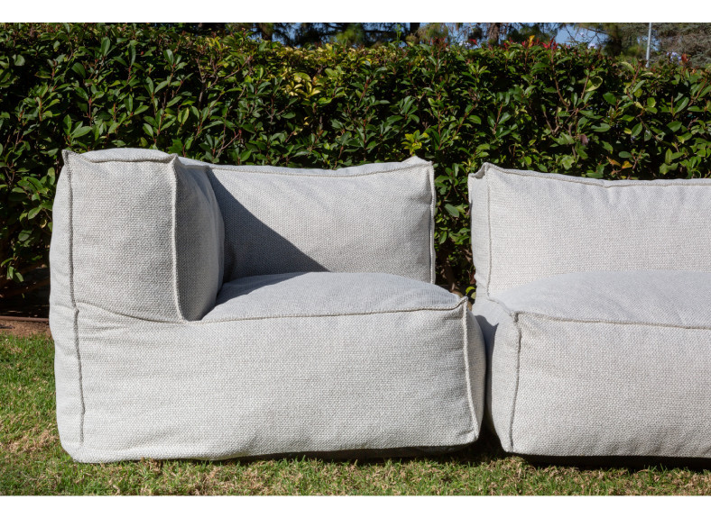 Sofa rinconera de exterior chillout en Valencia, Arkimueble