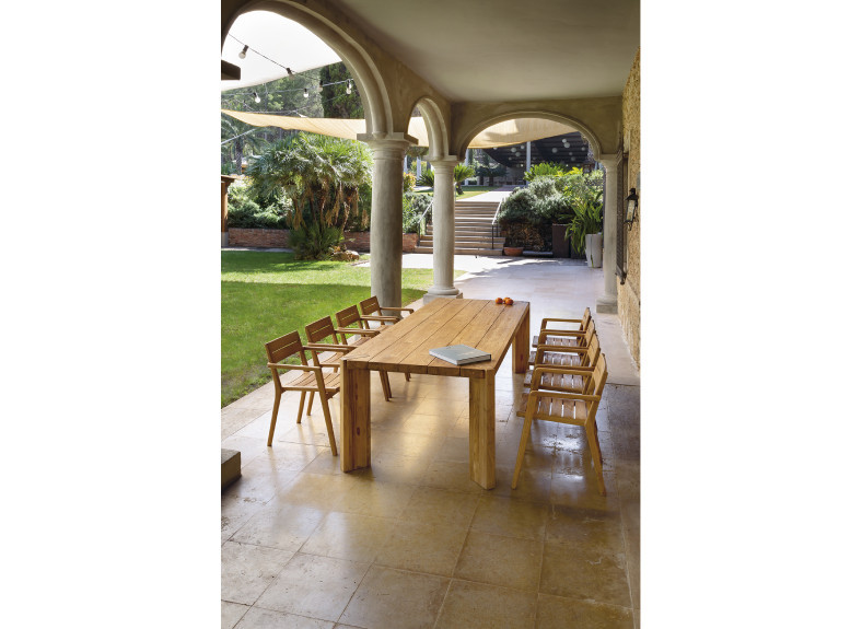 Pack de mesa y sillas para terraza de teca Arkimueble