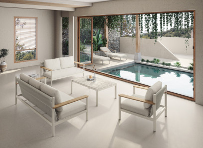 Composición de exterior de aluminio Patmos de Arkimueble en Valencia