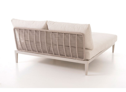 Tumbona doble con mesa central beige GDeco en Valencia, Intermobel