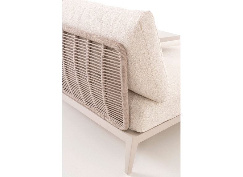 Tumbona doble con mesa central beige GDeco en Valencia, Intermobel