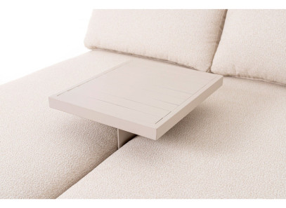 Tumbona doble con mesa central beige GDeco en Valencia, Intermobel