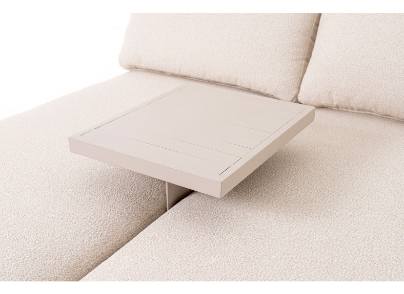 Tumbona doble con mesa central beige GDeco en Valencia, Intermobel