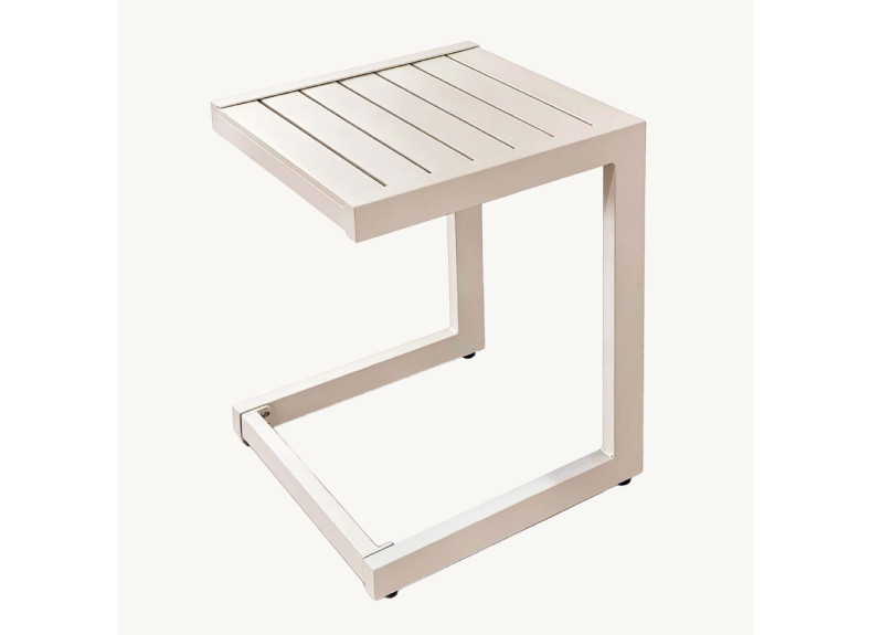 Mesa de exterior en color blanco o beige de GDeco en Intermobel