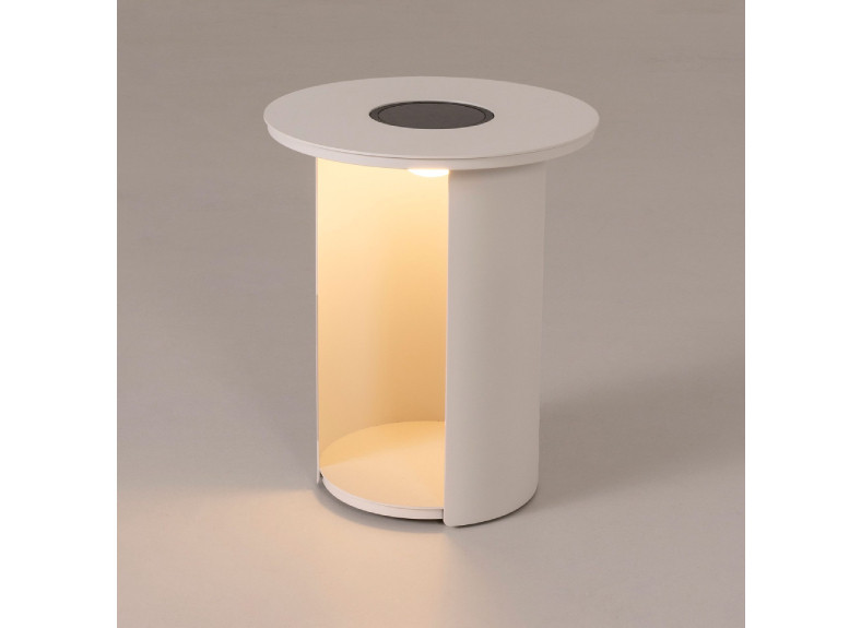 Mesa auxiliar de exterior con luz Marbella de GDeco en Valencia