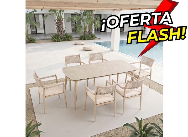 Set de comedor de exterior en oferta