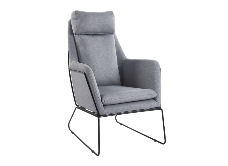 Butaca tapizada Sintra gris - Muebles Intermobel®