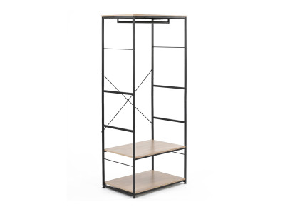 Armario abierto Open Deck Oak/Negro - Muebles Intermobel®