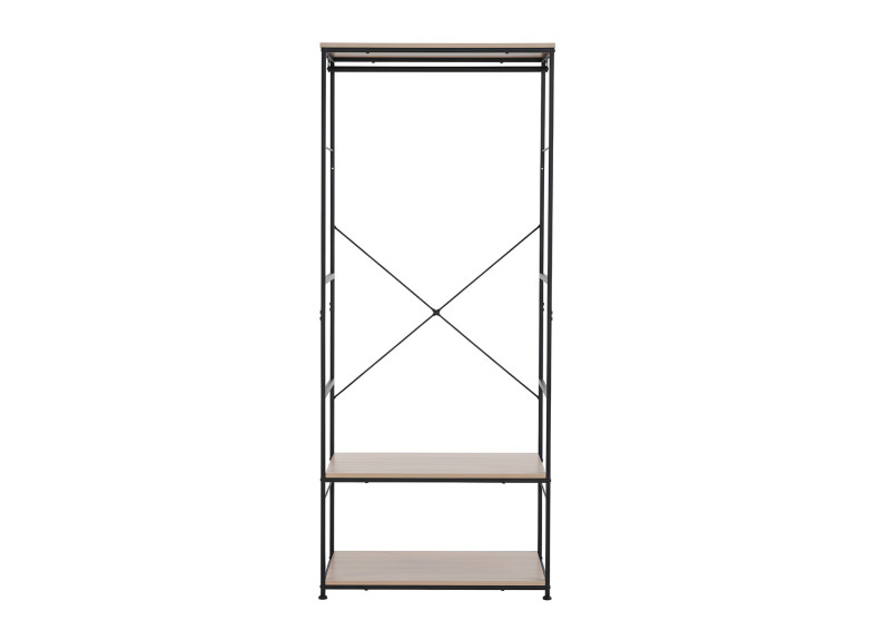 Armario abierto Open Deck Oak/Negro - Muebles Intermobel®