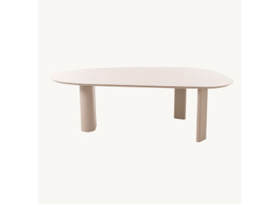 Mesa de comedor de diseño de gran formato para exterior Paula de GDeco en Valencia