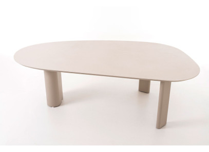 Mesa de comedor de diseño de gran formato para exterior Paula de GDeco en Valencia