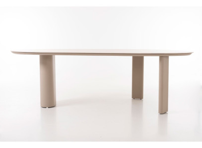 Mesa de comedor de diseño de gran formato para exterior Paula de GDeco en Valencia