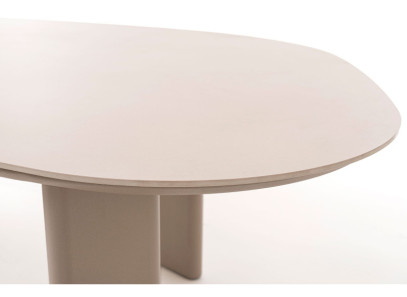 Mesa de comedor de diseño de gran formato para exterior Paula de GDeco en Valencia