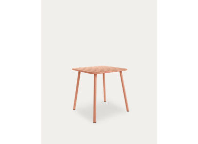Mesa moderna metálica en color teja. Dos medidas disponibles en Intermobel, tu tienda de muebles en Valencia