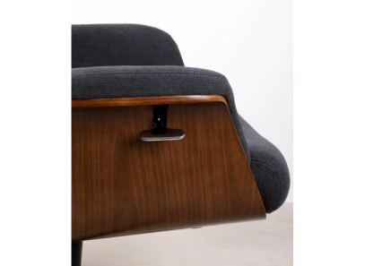 Sillón relax manual Osaka gris oscuro