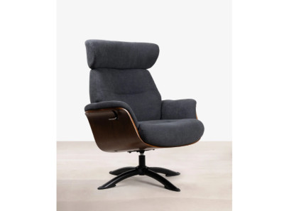 Sillón relax manual Osaka gris oscuro