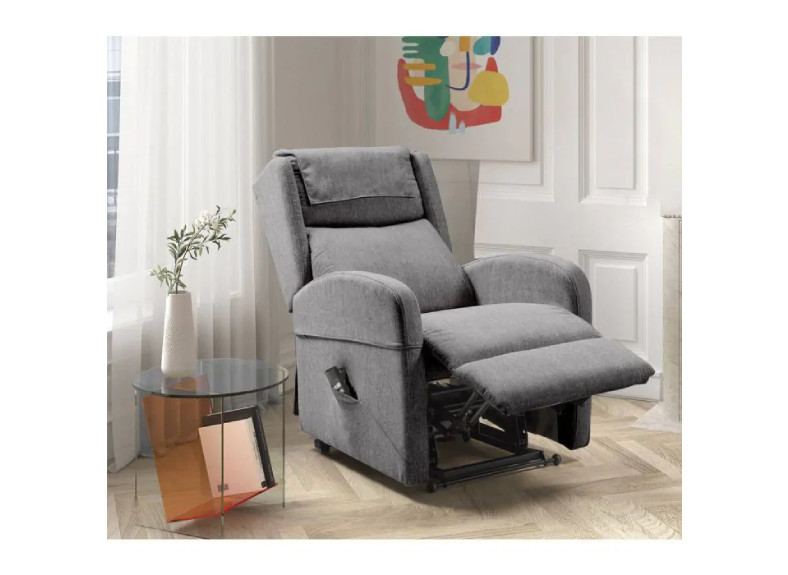 Sillón relax eléctrico con 2 motores levantapersonas con ruedas en Valencia