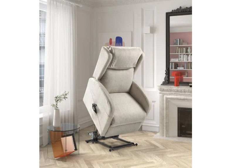 Sillón relax eléctrico con 2 motores levantapersonas con ruedas en Valencia