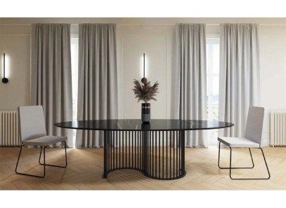 Mesa moderna de cristal vitrificado de Tadel en Valencia