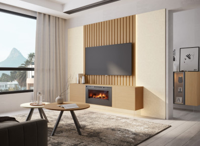 Composición de salón para chimenea en Valencia