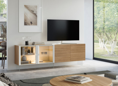 Mueble de tv con cristal alto en Valencia