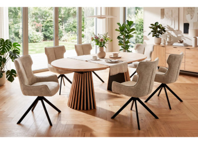 Mesa de comedor redonda extensible en Valencia
