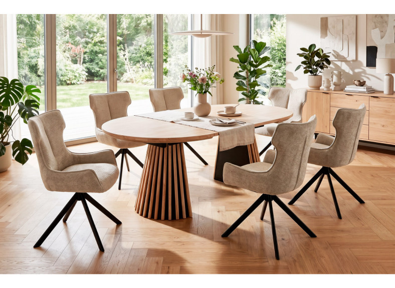 Mesa de comedor redonda extensible en Valencia