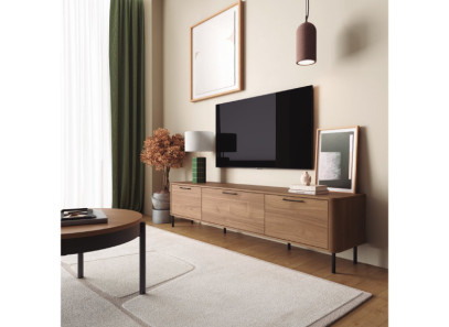 Mueble de tv barato con cantos curvos en Valencia