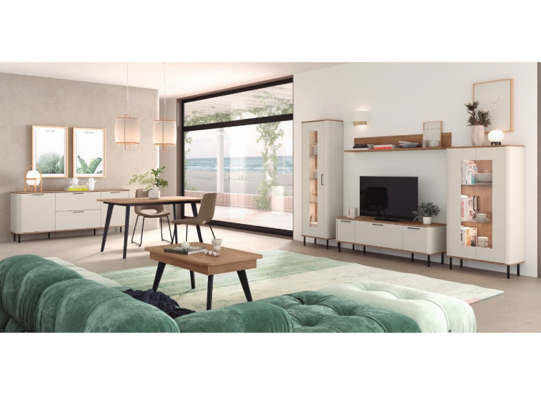 Composición de salón con vitrinas barato en Valencia