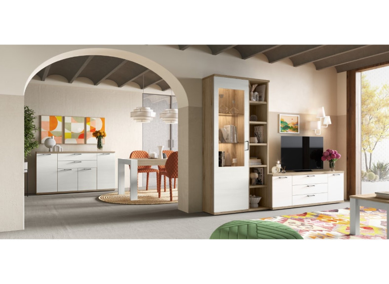 Salón con vitrina barato en Valencia