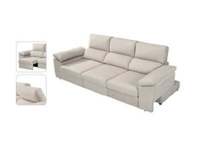 Sofá deslizante beige barato en Valencia