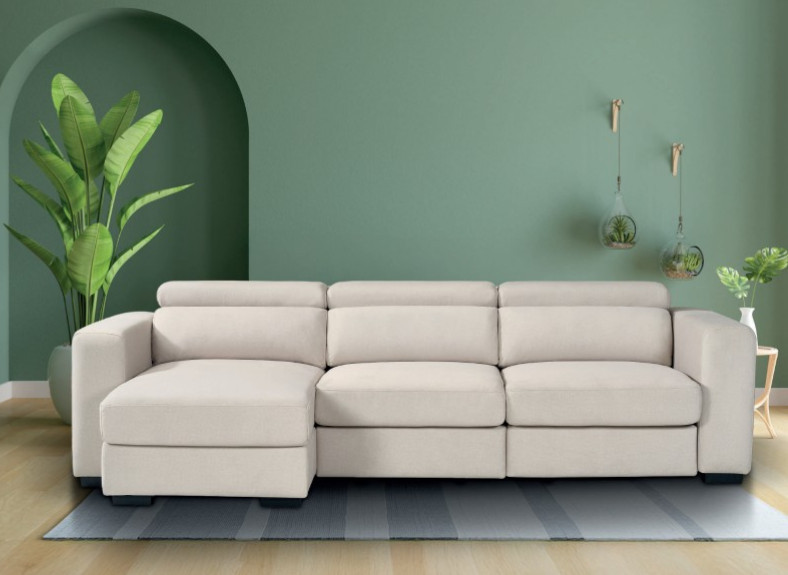 Sofá deslizante con chaiselongue barato en Valencia