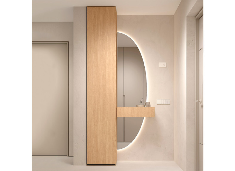 Recibidores con almacenaje y espejo en Valencia| Muebles Intermobel®
