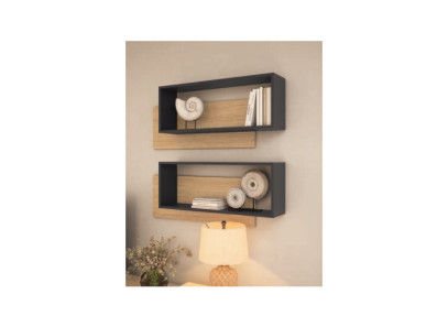 Salón con mueble de tv colgado y estanterías | Muebles Intermobel®