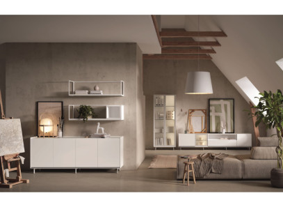 Salón moderno con vitrina en Valencia| Muebles Intermobel®