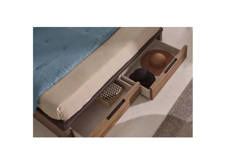 Canapés de madera con patas y cajones frontales | Muebles Intermobel