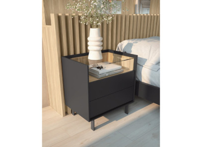 Cabecero alistonado con mesitas en Valencia| Muebles Intermobel®