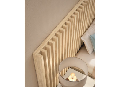 Dormitorio con cabezal alistonado y mesitas | Muebles Intermobel®
