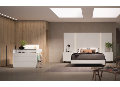 Cabecero y mesitas para habitación de matrimonio | Muebles Intermobel®