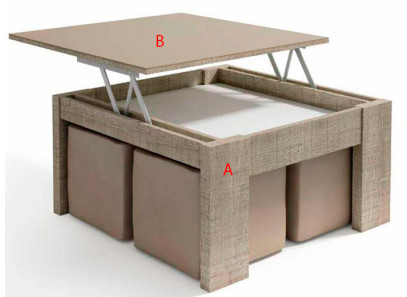 Elegante mesa de centro en Muebles Intermobel