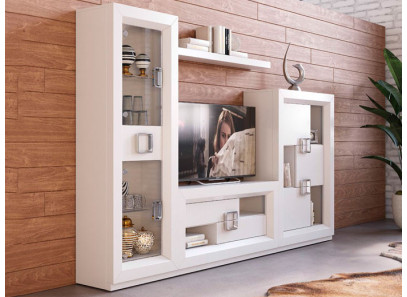 Salón moderno con mueble de TV en Madrid