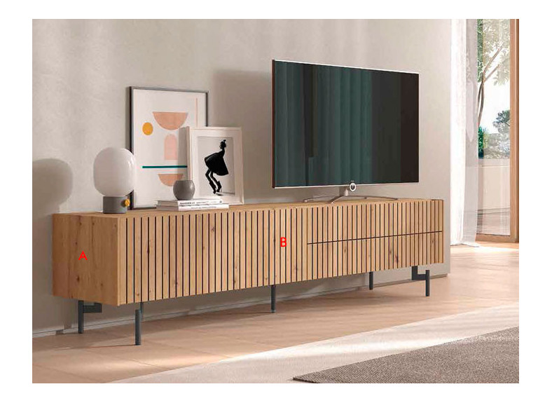 Mueble de TV con patas