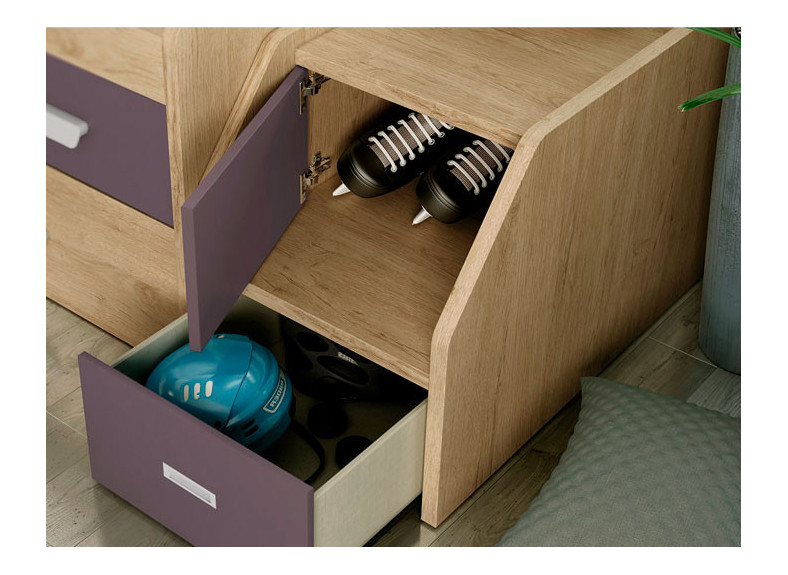 Cama compacta barata en Valencia con escalera