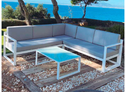 Rinconera de aluminio para jardín o terraza