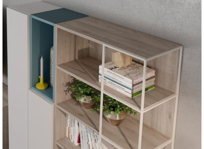 Salón con estantería Muebles en Valencia - Muebles Intermobel